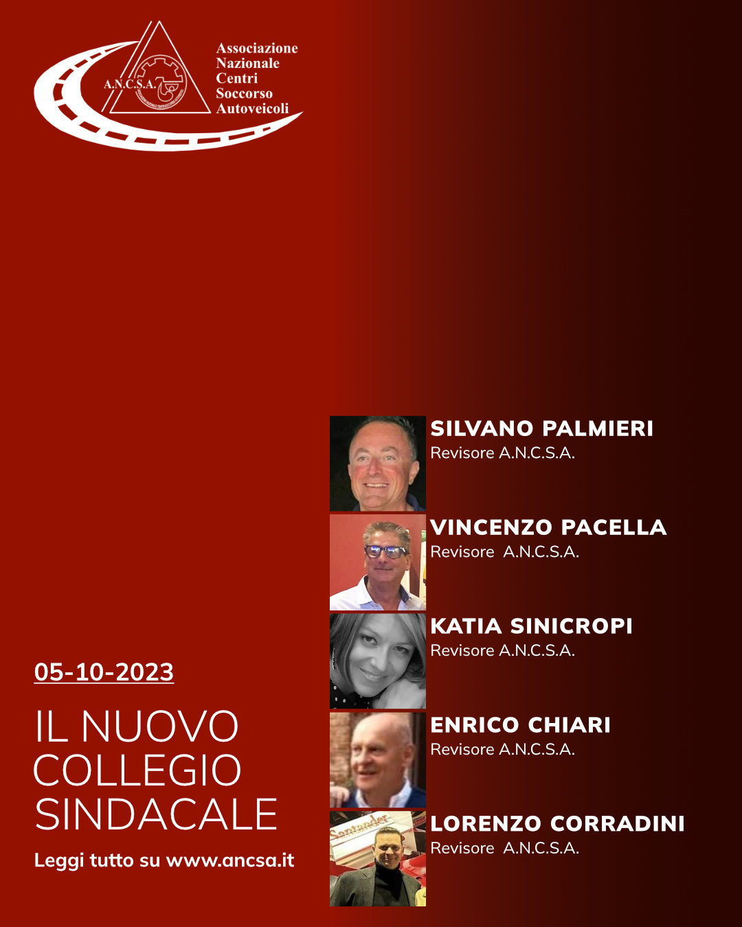 nuovo collegio sindacale ancsa