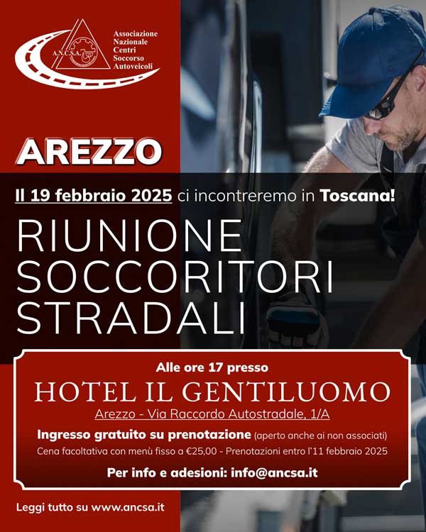 Ancsa locandina incontro 19 febbraio 2025 ad Arezzo